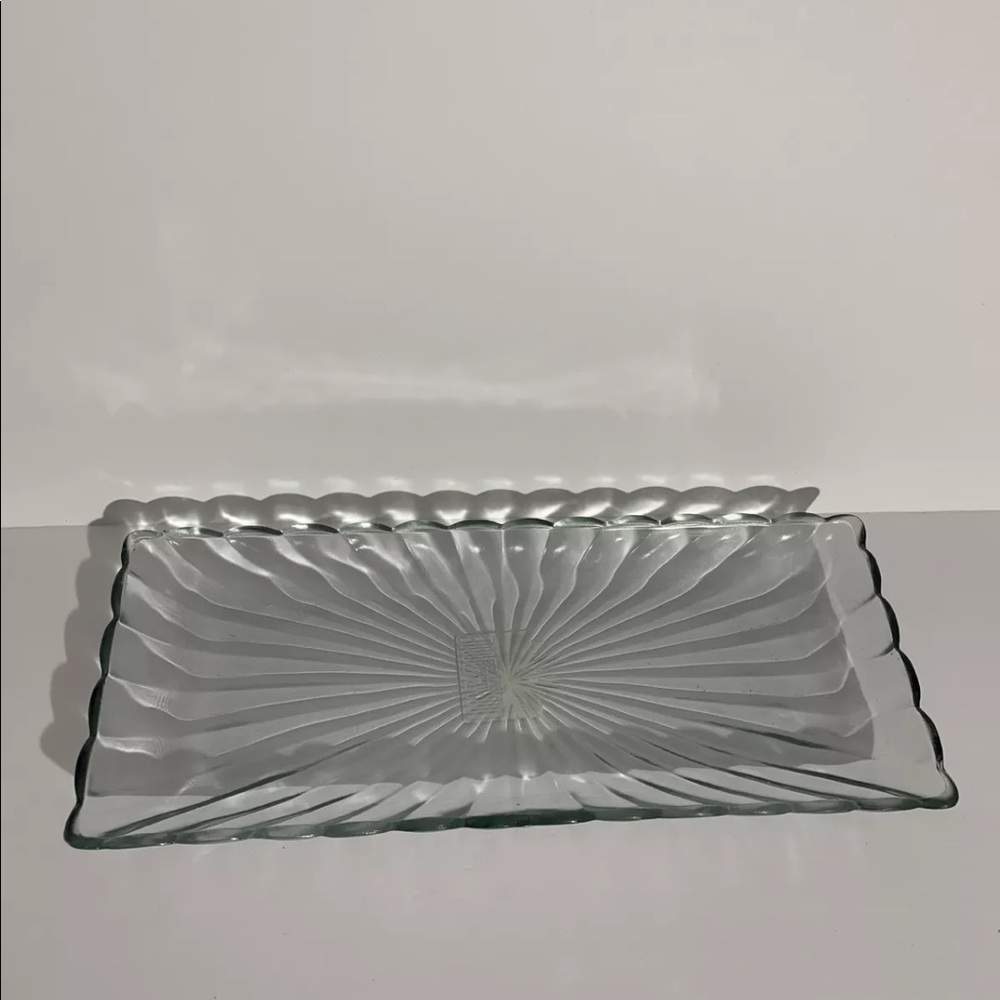 Martha Stewart Farmhouse Glass Serving Tray